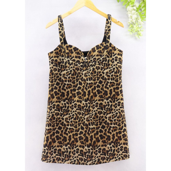 Anthropologie Dresses & Skirts - Anthropologie Dhruv Women's Leopard Print Mini Dress Sz M